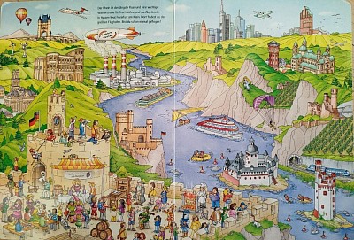 Der Fluss im Wimmelbuch